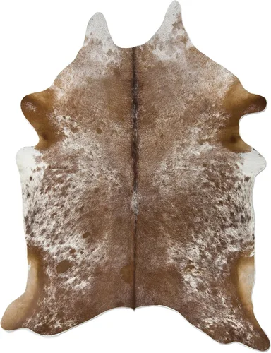 Alfombra brasileña de piel de vacuno | 100% cuero natural auténtico | Acento decorativo único y elegante | Sin olor ni desprendimiento | Color,