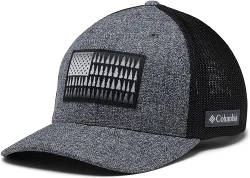 Miniatura 1001 de Columbia - Gorra de malla con bandera con árboles unisex para adultos, corona alta