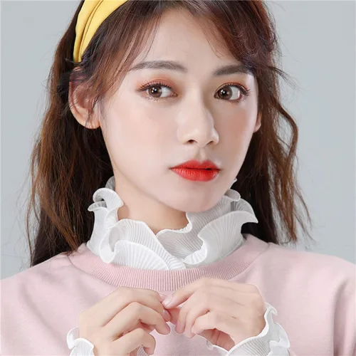 Miniatura 5 de SUZALA Women Half Shirt for Blouse, Dickey Collar False Fake Collars for Sweater Coat