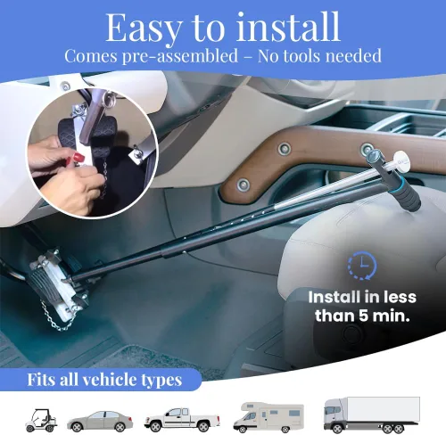 Miniatura 3 de QuicStick Hand Controls Asistencia de conducción controlada por el pulgar Controles manuales portátiles para vehículos, automóviles, conducción