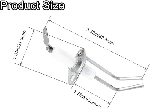 Miniatura 5 de Ensamble de electrodo de 2 puntas compatible con Suburban 232258, piezas para calentador de agua RV para modelos Suburban Sw6de Sw10de SW, sonda