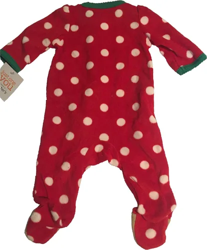 Miniatura 2 de Carters Infant Girls Red Dot Fleece Reindeer Sleeper Holiday Sleep & Play