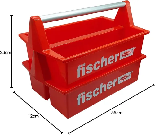 Miniatura 8 de Fischer - Caja de herramientas (plástico), color rojo