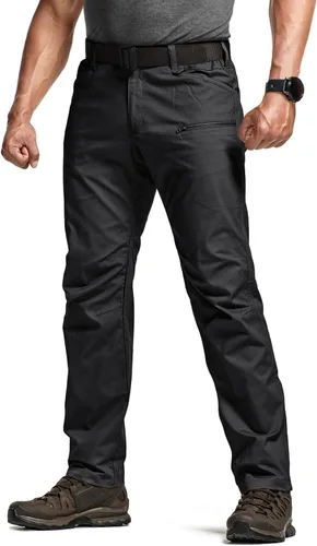 Miniatura 75 de CQR – Pantalones tácticos elásticos tipo cargo para hombre, resistentes al agua, de tela ripstop (antidesgarros), ligeros, ideales para uso diario