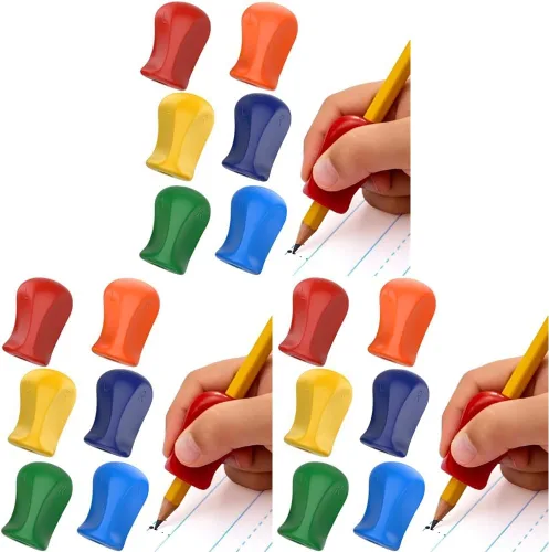 Miniatura 10 de The Pencil Grip Agarres de Lápiz con Purpurina 6 Piezas, Agarres de Lápiz para Escritura de Niños, Agarre Ergonómico de Bolígrafo para Diestros