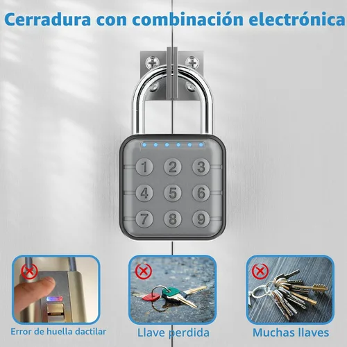 Miniatura 2 de Cerradura de combinación, cerradura de combinación para casillero, cerradura de casillero y cerradura de casillero de gimnasio - Alta seguridad