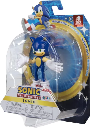 Miniatura 8 de Sonic The Hedgehog Figura de acción de 2.5 pulgadas, juguete coleccionable de Sonic moderno