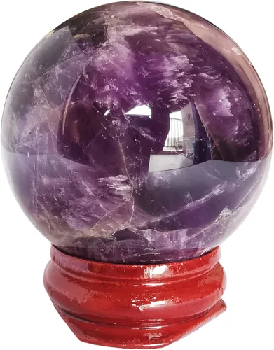 Miniatura 22 de Escultura de esfera de adivinación de cristal curativo de labradorita negra de 1.575 pulgadas, bola de piedras preciosas, colección decorativa