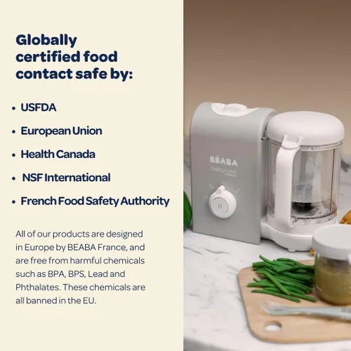 Miniatura 6 de BEABA Babycook Express – el más rápido Babycook, fabricante de alimentos para bebés, procesador de alimentos para bebés, vaporizador de alimentos