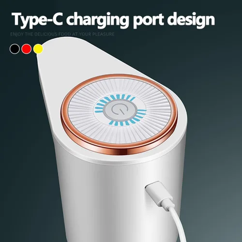 Miniatura 6 de Dispensador de agua para botella de 5 galones, bomba de agua eléctrica de doble salida de agua portátil con carga USB, bomba de jarra de agua Negro