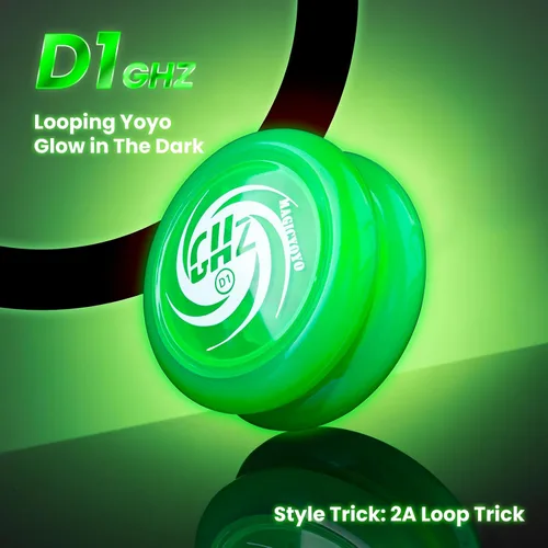 Miniatura 2 de MAGICYOYO Yoyo D1 GHZ Looping Yoyo que brilla en la oscuridad, Yoyo de nivel básico para niños, Yoyo de retorno automático para principiantes, yoyo