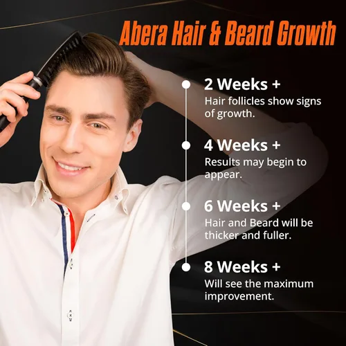 Miniatura 6 de Abera Suero para el crecimiento del cabello para la pérdida del cabello, tratamiento natural para el crecimiento del cabello y la barba con biotina