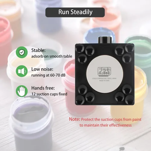 Miniatura 3 de Mini mezclador de vórtice, rango de velocidad de 300 a 2400 RPM, funcionamiento manos libres, ideal para mezclar pintura acrílica, esmalte de uñas