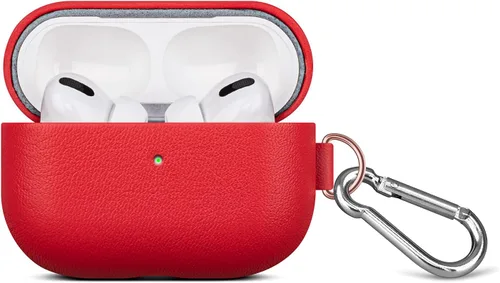 Miniatura 12 de Lopie Serie Hecha a Mano Funda de Cuero para AirPods Pro con Llavero, Completamente Envuelta con Cuero de Grano Completo Funda Protectora