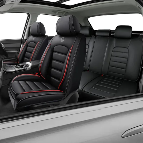 Miniatura 20 de Fundas de asiento de automóvil para K4 para KIA K4 2025-2026, fundas de asiento impermeables de cuero, compatible con bolsa de aire, juego completo
