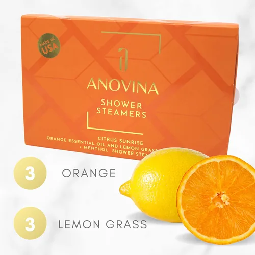 Miniatura 5 de Anovina Vaporizadores de ducha de cítricos 6XL, hechos en Estados Unidos, vaporizadores de ducha de aromaterapia para una experiencia similar al