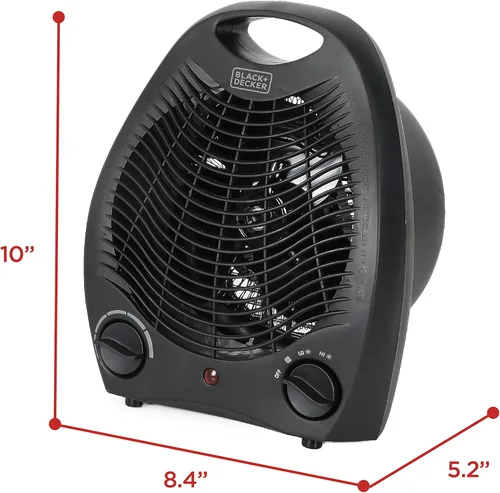 Miniatura 7 de BLACK+DECKER Calentador de escritorio personal, calentador de espacio para escritorio de oficina, oficina en casa y escritorio de uso personal, 2