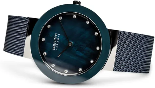 Miniatura 3 de BERING Women Analog Quartz Ceramic Collection Watch with Stainless Steel Strap & Sapphire Crystal 11435-XXX_1