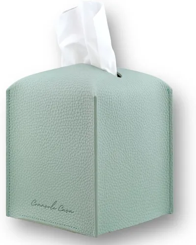 Miniatura 27 de Soporte para caja de pañuelos de piel sintética de alta calidad, elegante funda de caja de pañuelos estilo hotel para decoración del hogar, oficina