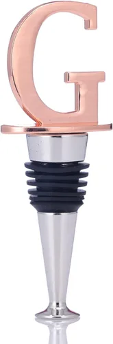 Miniatura 14 de Tapones de vino, tapones reutilizables para botellas de vino, chapado en oro rosa, tapón de vino con letra, regalo perfecto para vino, amplio uso