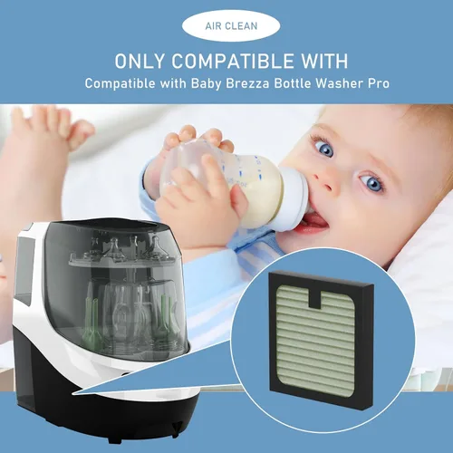 Miniatura 3 de Filtro de repuesto Pro HEPA compatible con Baby Brezza Baby Bottle Washer Pro, Air Clean Dust, paquete de 4
