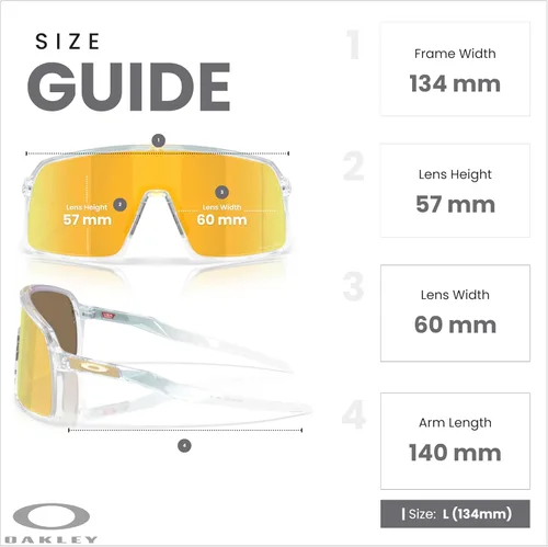 Miniatura 32 de Oakley Sutro OO9406 / OO9462 - Lentes de sol para hombre, kit de correa de accesorios, bolsa de microfibra