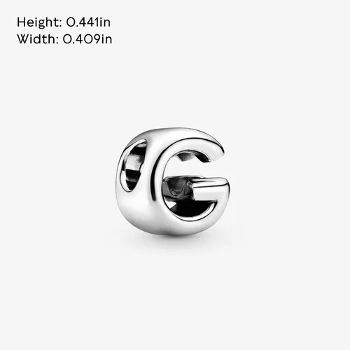 Miniatura 5 de Colgante de plata de ley 925 con letra PANDORA