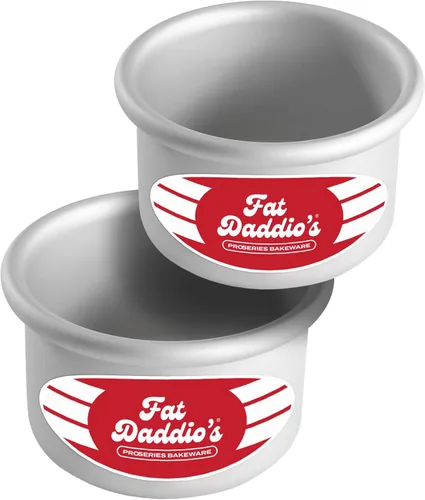 Miniatura 44 de Fat Daddio's Molde redondo para tartas, 4 x 4 pulgadas, plateado