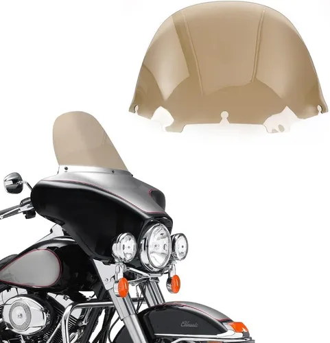 Miniatura 27 de Parabrisas negro de 4.5" para motocicleta, compatible con Harley Davidson Touring Street Glide Electra Glide FLHT FLHTCU Ultra Classic Glide FLHX