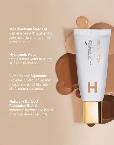 Miniatura 6 de Hourglass Veil hidratante con color para la piel, humectante tintado con aspecto de rocío, beneficios de maquillaje y cuidado de la piel, ligero, 13