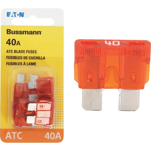 Miniatura 2 de Bussmann (BP/ATC-40-RP Fusible de cuchilla ATC de 40 amperios, 5 unidades (paquete de 1), naranja