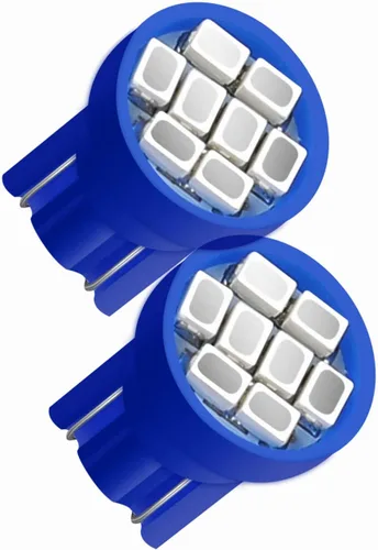 Miniatura 2 de Paquete de 10 bombillas LED T10 194 168 158 161 2825 para panel de instrumentos, panel de instrumentos, panel de instrumentos, panel de Azul