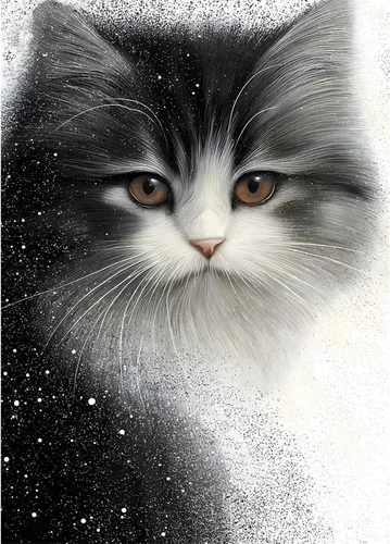 Miniatura 9 de Rompecabezas de gato para adultos, 1000 piezas, rompecabezas de arte abstracto de animales de fantasía, colorido y divertido rompecabezas de gato