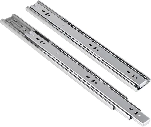 Miniatura 3 de Knobonly - 4 pares de cajones de 12 pulgadas de cierre suave montados en los laterales, 3 pliegues, extensión completa, cajones de tocador