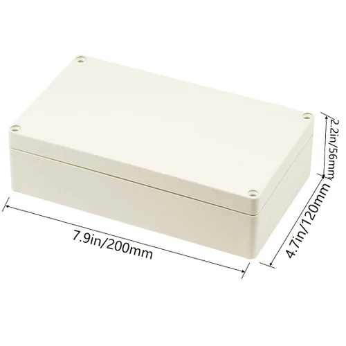Miniatura 2 de Zulkit Caja de conexiones de plástico ABS a prueba de polvo impermeable IP65 Cajas eléctricas universales Caja de proyectos Gris 3.3 x 2.3 x 1.3