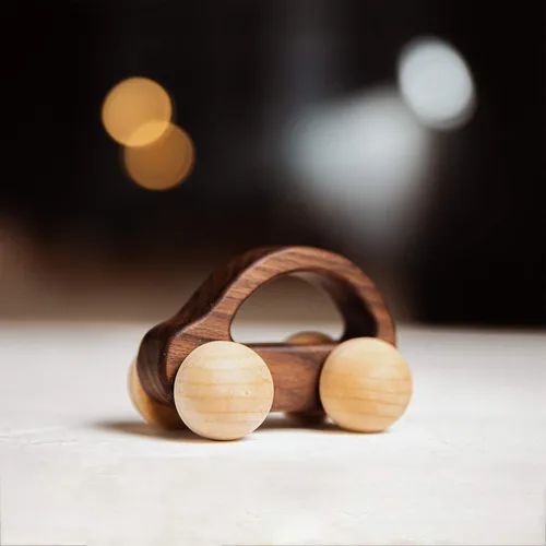 Miniatura 7 de 3 juguetes de madera para bebés, juguetes Montessori para bebés de 0 a 6 a 12 meses, juguetes de agarre para bebés, juguetes de empuje para regalo