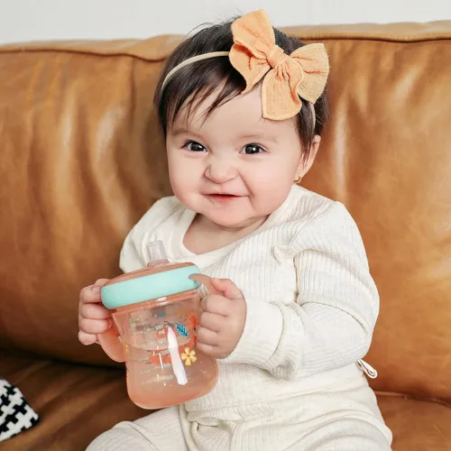 Miniatura 3 de The First Years - Vaso para beber con boquilla suave - Taza de entrenamiento para niños pequeños durante más de 6 meses -Con asas y tapa a prueba