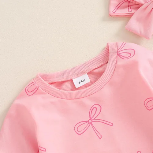 Miniatura 55 de FYBITBO Sudadera de cuello redondo para bebé niña y niño, mameluco de burbujas, camisa de manga larga, traje de San Valentín, ropa de otoño