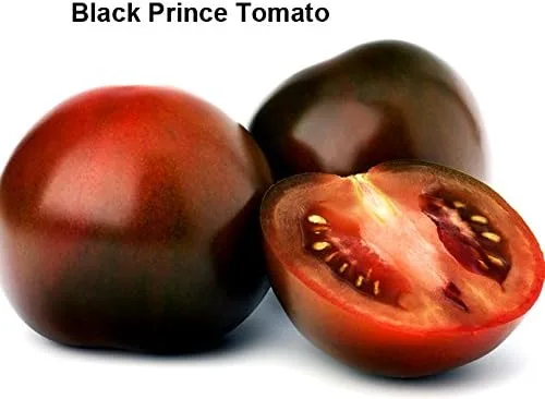 Miniatura 8 de Mixed Seeds - 30 semillas de tomate negro, mezcla de 9 variedades, reliquia sin OMG, Black Prince, Cherokee Purple, Black Cherry de EE. UU. Solanum