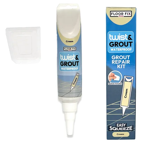 Miniatura 14 de Floor-Fix Pro Twist & Grout Kit de reparación – Reparación de lechada impermeable premezclada & Alternativa de bolígrafo de pintura de lechada