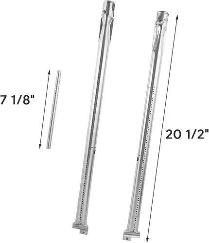 Miniatura 4 de Kit de tubo de 2 quemadores de 20 1/2 pulgadas para modelos Weber Summit 2000 a 2006 Summit de 4 quemadores (compatible con Weber 85660), piezas