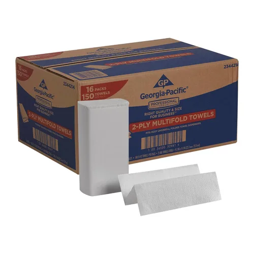 GP Georgia-Pacific Professional Series Premium Toallas de Papel Multidobladas de 2 Capas por GP PRO, Blanco, 2344214, 150 Toallas Por Paquete, 16