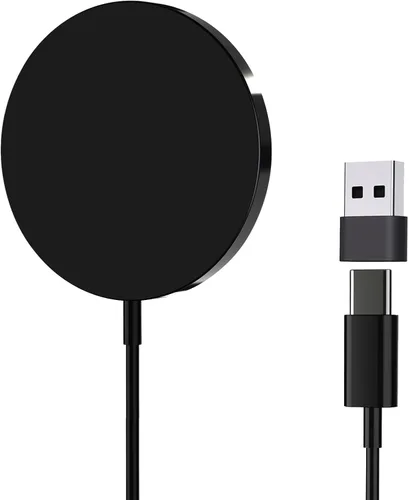 Cargador MagSafe, almohadilla de carga inalámbrica magnética para iPhone 17/17 Pro/17 Pro Max/Air/16 15 14 13 12 Pro Max Plus/AirPods 2 3 Pro, imán