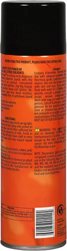 Miniatura 3 de Zep Big Orange 11401 - Aerosol desengrasante cítrico resistente, 15 onzas (paquete de 1) - Limpiador de fuerza industrial que elimina grasa