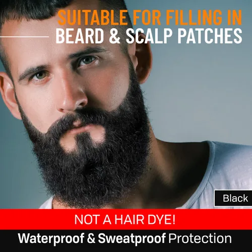 Miniatura 5 de Lápiz de peluquería con cepillo para peluquería para hombre, impermeable, a prueba de sudor, solución de larga duración con acabado natural, cubre