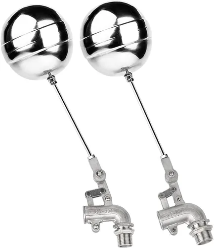 Miniatura 3 de Valve，Float Valve,Stainless Steel Floating Ball Float Valves, 1/2" 3/4" 1" 1-1/4" Water Tank Bend Elbow Floating Ball Valve, Adjustable Male Thread