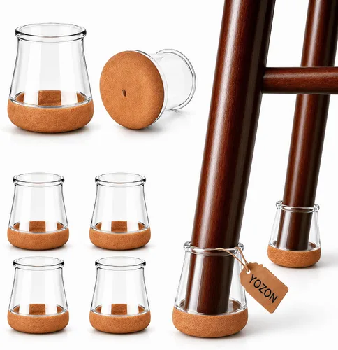 Miniatura 8 de Protectores de suelo para patas de silla cuadrados, protectores de suelo para patas de silla de silicona, tapas de fieltro, fortalecimiento