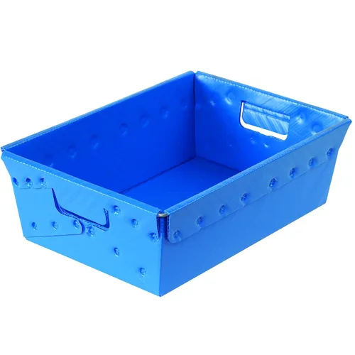 Aviditi Contenedores de almacenamiento de plástico, 18 x 13 x 6 pulgadas, color azul para organizar hogares, almacenes y oficinas (paquete de 6)