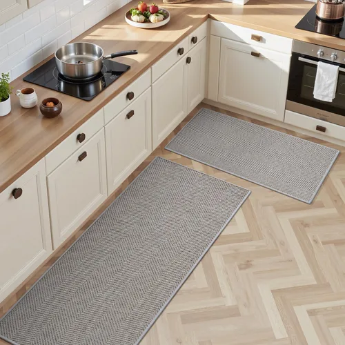 AMOAMI Alfombras y tapetes de cocina, alfombras de cocina antideslizantes lavables para el piso, alfombra de cocina absorbente de secado rápido para
