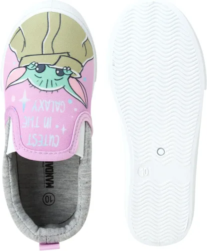 Miniatura 5 de Disney Zapatos de niña - Zapatillas sin cordones Ariel, Blancanieves, Belle, Rapunzel, Moana, Cenicienta, Baby Yoda, Minnie Mouse, 6T-12